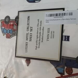 LUXURY Hotel Collection Sheet set Fire truck , police officer & etc